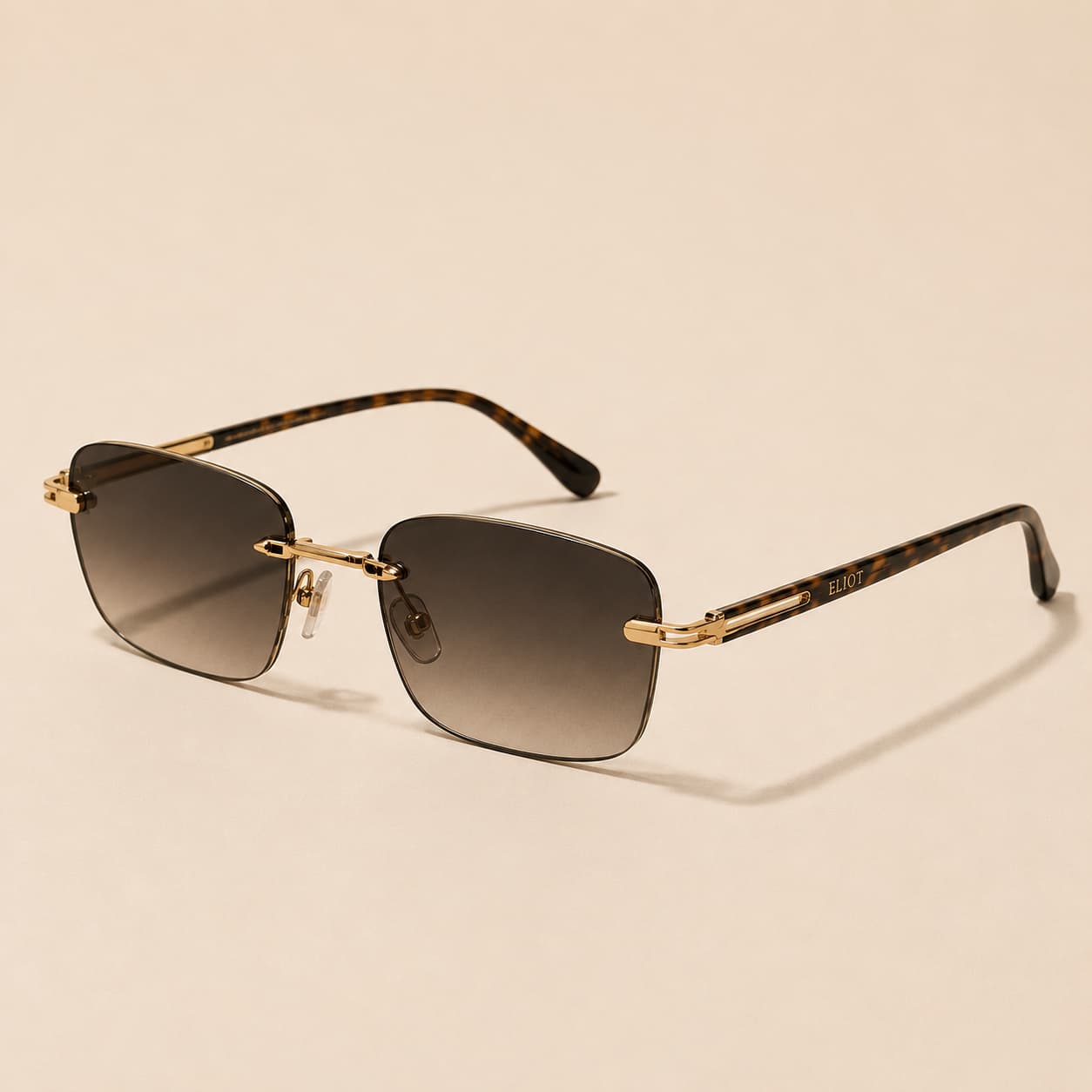 Lunettes Dante, Écaille · Or · Fumé