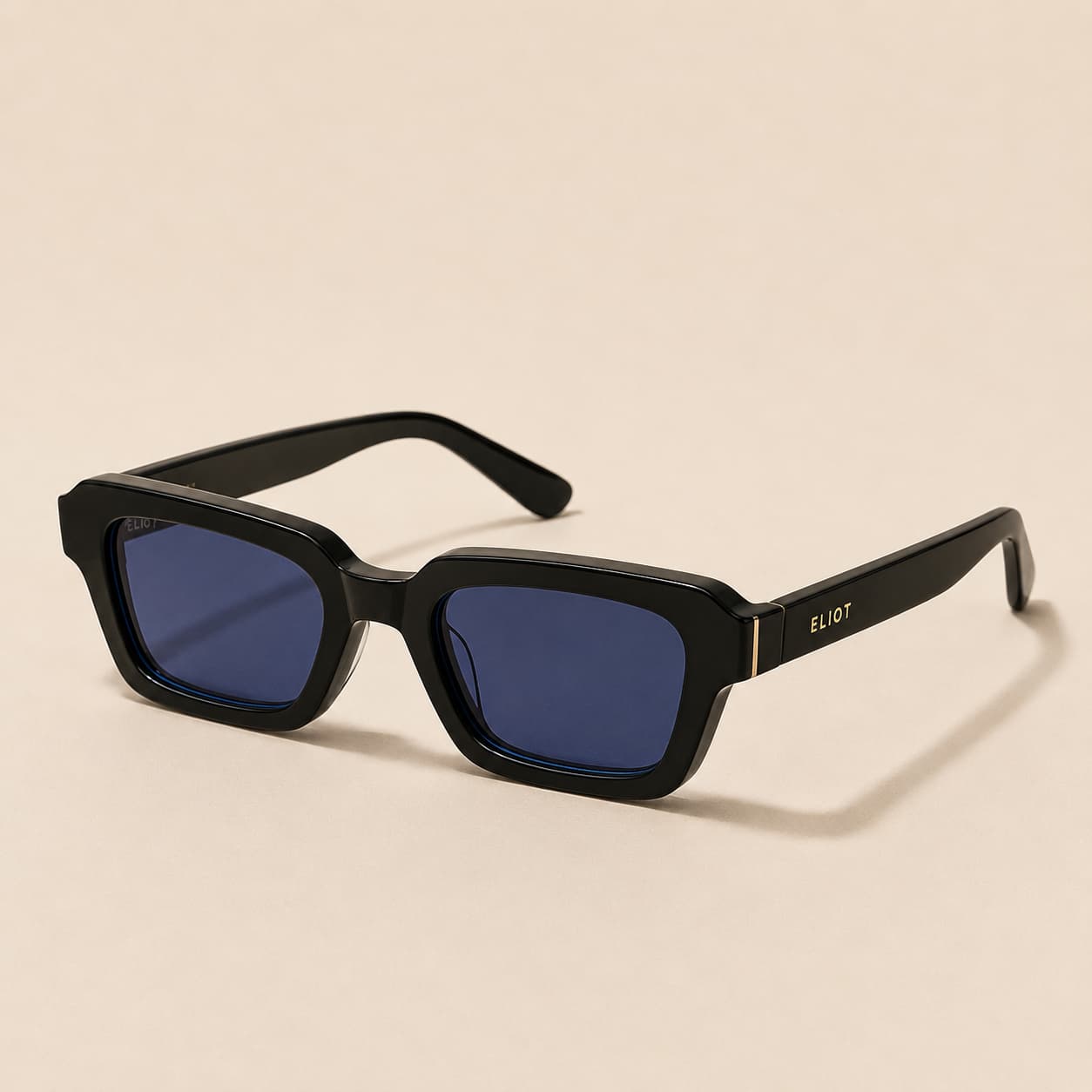 Lunettes Enzo, Noir · Bleu profond